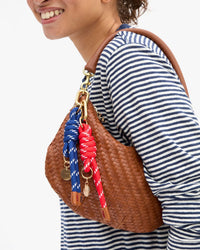 Clare V. Barrel Knot Fob in Navy 2 - Bliss Boutiques