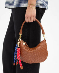 Clare V. Barrel Knot Fob in Red 2 - Bliss Boutiques