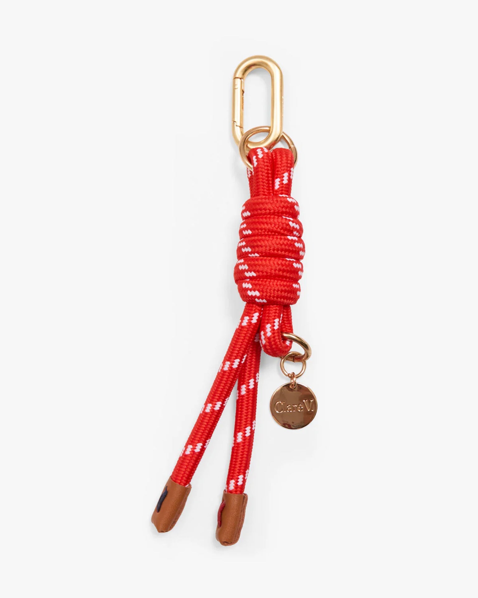 Barrel Knot Fob in Red
