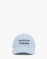 Clare V. Baseball Hat - Masculin Feminin in Baby Blue 1 - Bliss Boutiques