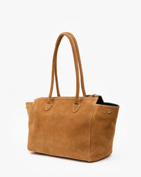 Clare V. Beatrice - Suede in Caramel 4 - Bliss Boutiques