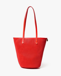 Clare V. Choupette - Diamond Perf in Bright Poppy 1 - Bliss Boutiques