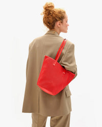 Clare V. Choupette - Diamond Perf in Bright Poppy 4 - Bliss Boutiques