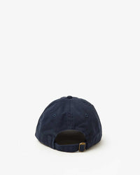 Clare V. Ciao Baseball Hat in Navy w/ Neon Yellow 