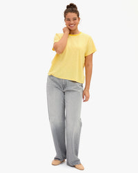 Clare V. Classic Tee - C/L Mini Stripe in Snapdrgn/Crm 2 - Bliss Boutiques