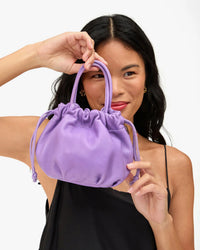 Clare V. Emma w/ Top Handle - L'ete Nappa in Jacaranda 2 - Bliss Boutiques