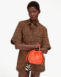 Clare V. Emma w/ Top Handle - L'ete Nappa in L`orange 2 - Bliss Boutiques