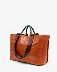 Clare V. Grande Bateau Tote in Camel New Look 4 - Bliss Boutiques