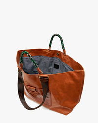 Clare V. Grande Bateau Tote in Camel New Look 5 - Bliss Boutiques