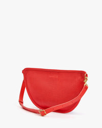 Clare V. Grande Fanny - Diamond Perf in Bright Poppy 5 - Bliss Boutiques