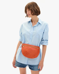 Clare V. Grande Fanny - Med Wvn Diagonal in Saltillo 3 - Bliss Boutiques