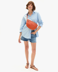Clare V. Grande Fanny - Med Wvn Diagonal in Saltillo 2 - Bliss Boutiques