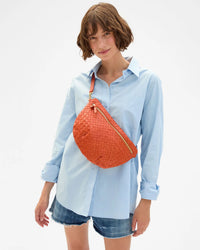 Clare V. Grande Fanny - Med Wvn Diagonal in Saltillo 5 - Bliss Boutiques