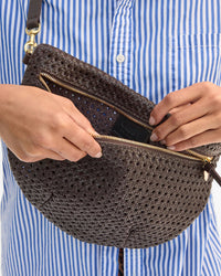 Clare V. Grande Fanny - Rattan in Chocolate 3 - Bliss Boutiques