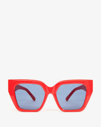 Clare V. Heather Sunglasses in Red 