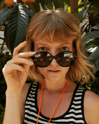 Clare V. Jane Sunglasses in Black 