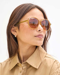 Clare V. Jane Sunglasses in Miel 