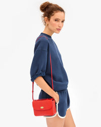 Clare V. Kathryn - Glossy Lizard in Red 4 - Bliss Boutiques