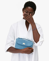 Clare V. Kathryn - Suede in Desert Blue 4 - Bliss Boutiques