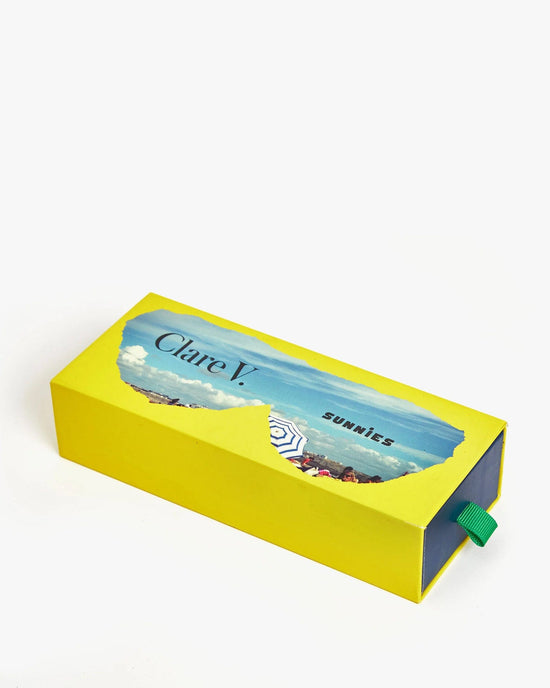 Clare V. Lizzie Sunglasses in Forest 