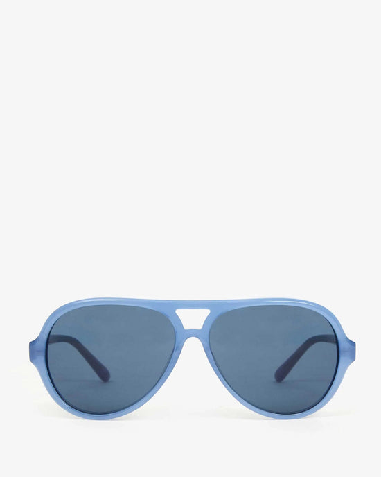 Clare V. Lizzie Sunglasses in Petrol Blue 