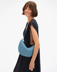 Clare V. Lune - Woven Zig Zag in Desert Blue 3 - Bliss Boutiques