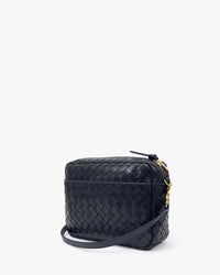 Clare V. Midi Sac w/ Pocket - Medium Woven Diagonal in Twilight 4 - Bliss Boutiques