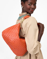 Clare V. Moyen Messenger - Med Wvn Diagonal in Saltillo 4 - Bliss Boutiques