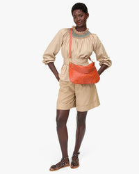 Clare V. Moyen Messenger - Med Wvn Diagonal in Saltillo 3 - Bliss Boutiques