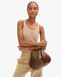 Clare V. Moyen Messenger - Pierre Python in Made of python embossed Italian leather 5 - Bliss Boutiques