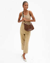 Clare V. Moyen Messenger - Pierre Python in Made of python embossed Italian leather 3 - Bliss Boutiques