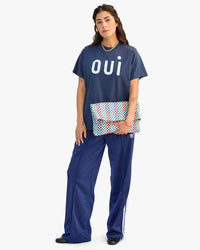 Clare V. Oui Original Tee in Navy 2 - Bliss Boutiques