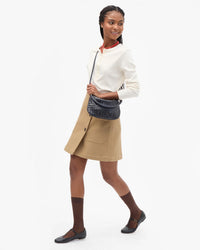 Clare V. Petit Moyen Messenger-Medium Woven Diagonal in Twilight 3 - Bliss Boutiques