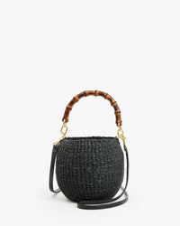 Clare V. Petit Pot de Miel in Black 