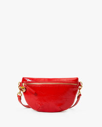 Clare V. Accessories Super Red Petite Fanny - Pucker Patent in Super Red
