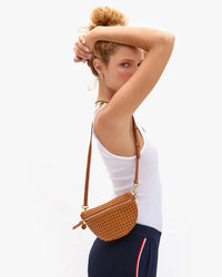 Clare V. Petite Fanny - Rattan in Tan 3 - Bliss Boutiques