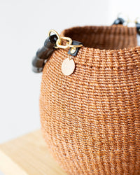 Clare V. Pot de Miel w/ Bamboo Handle in Dulce de Leche 2 - Bliss Boutiques