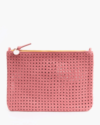 Clare V. Accessories Petal Rattan Flat Clutch w/ Tabs in Petal