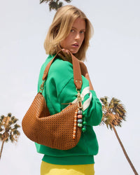Clare V. Accessories Tan Rattan Moyen Messenger in Tan