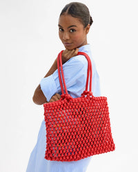 Clare V. Sandy in Bright Poppy 2 - Bliss Boutiques