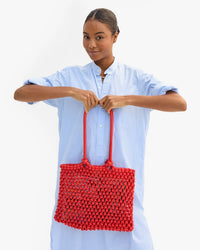 Clare V. Sandy in Bright Poppy 4 - Bliss Boutiques