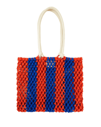 Clare V. Accessories Cobalt & Bright Poppy Sandy in Cobalt & Bright Poppy Stripe