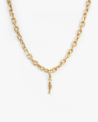 Clare V. Sardine Charm in Vintage Gold 