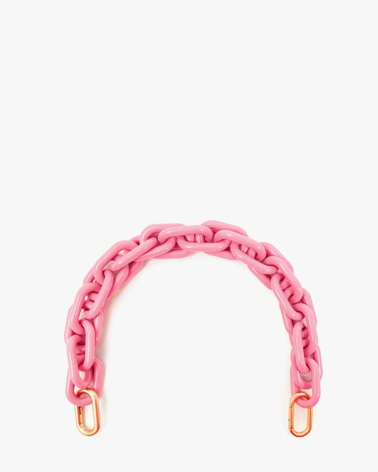 Clare V. Shortie Strap in Peony Resin 