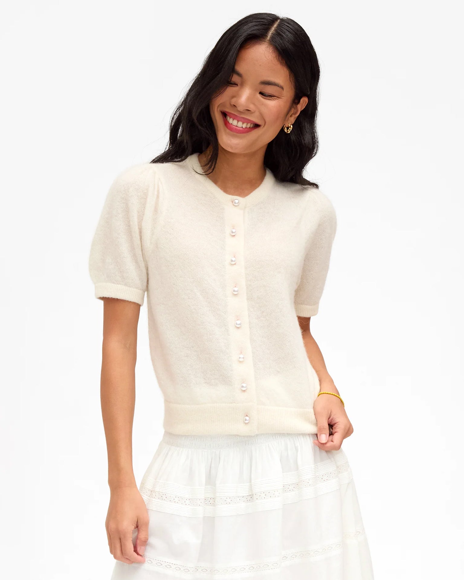 Stella Cardigan in Cream