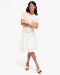 Clare V. Stella Cardigan in Cream 2 - Bliss Boutiques