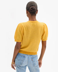 Clare V. Stella Cardigan in Marigold 4 - Bliss Boutiques
