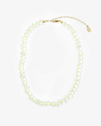 Clare V. Jewelry Moonstone Multi Stone Slice Necklace in Moonstone Multi