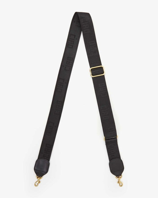 Clare V. Tonal Ciao Adjustable Crossbody Strap in Black 