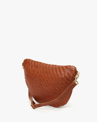 Clare V. Woven Zig Zag Grande Fanny in Hazelnut 
